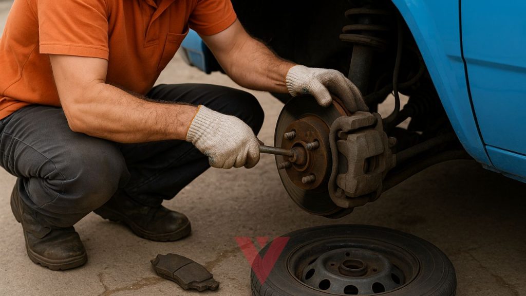 نحوه تعویض لنت ترمز نیسان زامیاد (نیسان آبی)