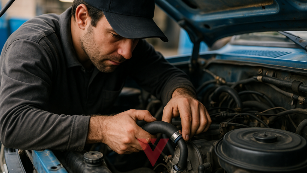 نحوه تعویض شلنگ بخاری نیسان زامیاد